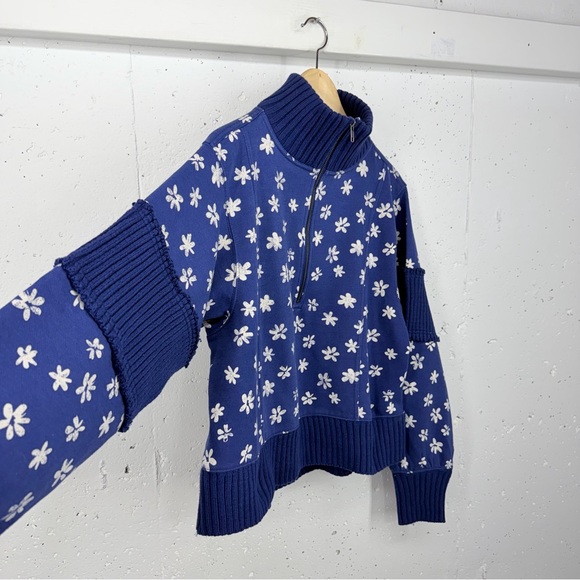 Anthropologie Size Medium Daily Practice Indy Half-Zip Pullover Sweatshirt NEW - Picture 6 of 15